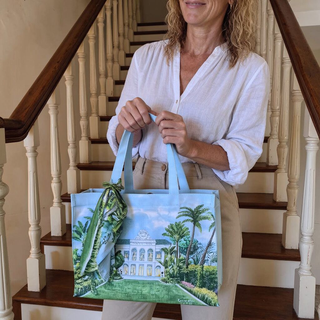 Elite Tote 22oz พิมพ์ภาพวิลล่า watercolor เต็มผืน